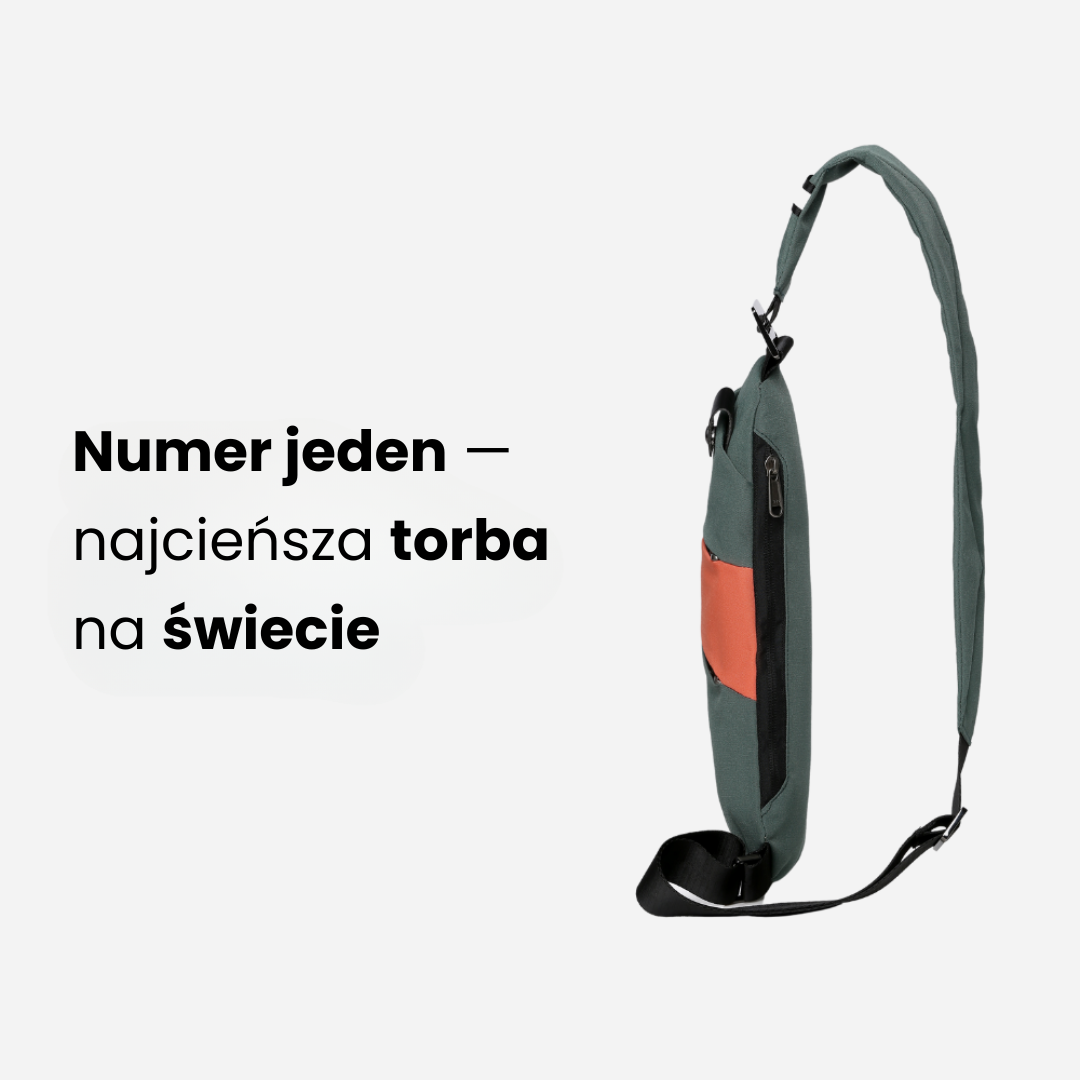 The Slim Carry Krawędź – torba crossbody antykradzieżowa