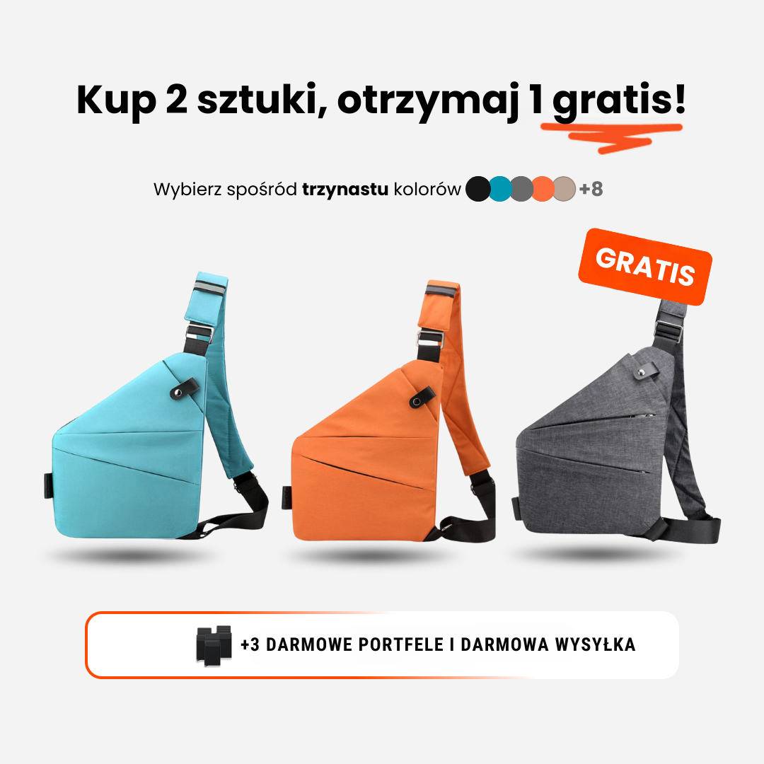 The Slim Carry Diament – torba crossbody antykradzieżowa