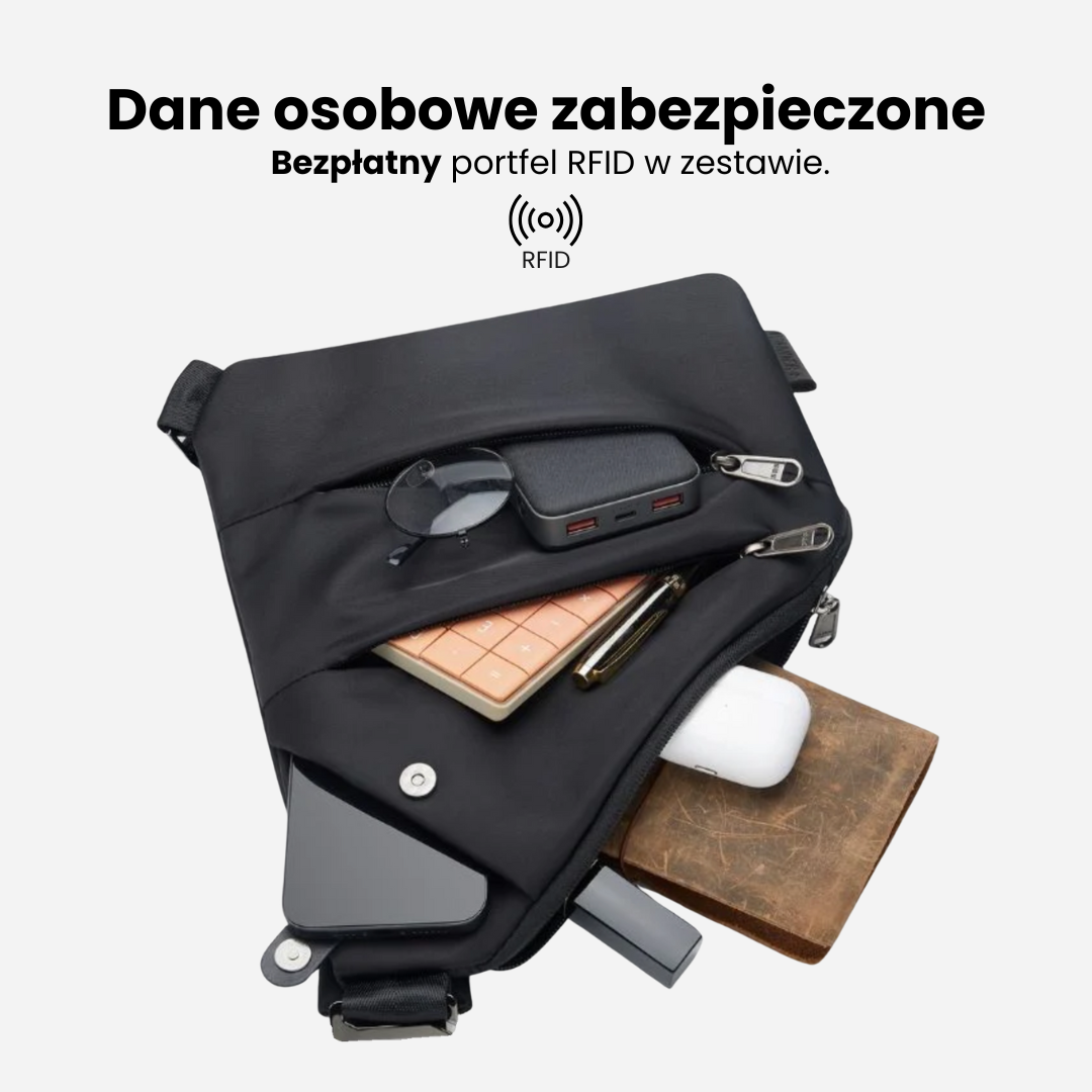 The Slim Carry Diament – torba crossbody antykradzieżowa