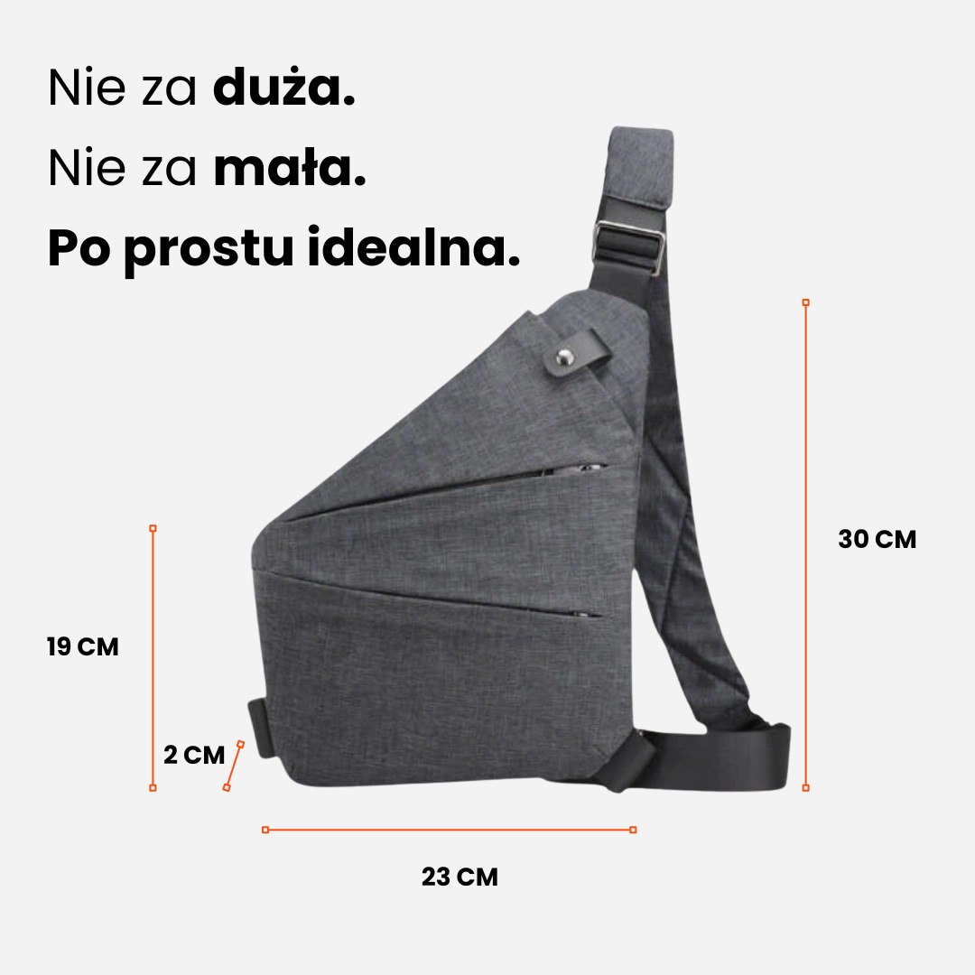 The Slim Carry Diament – torba crossbody antykradzieżowa